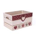 CASSETTA ABETE CUORE ROSSO E BIANCO 33X23H18 S3 MADE IN CHINA