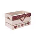 CASSETTA ABETE CUORE ROSSO E BIANCO 33X23H18 S3 MADE IN CHINA