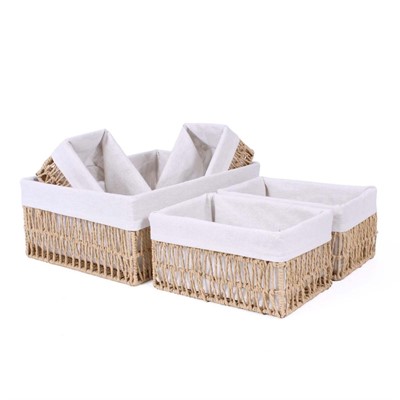 CESTO CARTA GRIGIA FODER.40X30H16+25X17H13+21X13H11 S5 MADE CINA