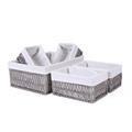 CESTO CARTA BEIGE FODER.40X30H16+25X17H13+21X13H11 S5 MADE CINA