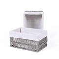 CESTO CARTA BEIGE FODER.40X30H16+25X17H13+21X13H11 S5 MADE CINA