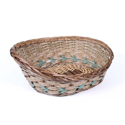 CESTO VIMINI ECORATTAN VERDE 54X43X12/20 MADE IN CHINA