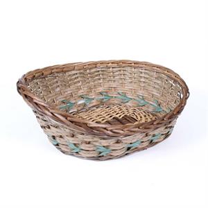 CESTO VIMINI ECORATTAN VERDE 54X43X12/20 MADE IN CHINA