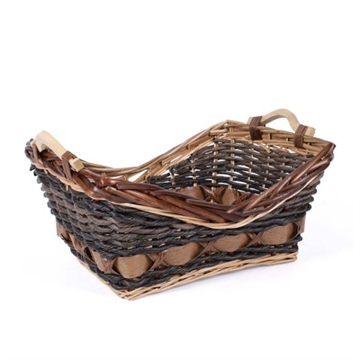CESTO VIMINI ECORATTAN RETT.NAT/MAR.43/39X28X11/15 MADE IN CHINA