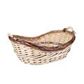 CESTO VIMINI/PIOPPO OVALE NAT/MARR.55/51X38X13/21 MADE IN CHINA