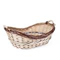 CESTO VIMINI/PIOPPO OVALE NAT/MARR.85/80X45X18/25 MADE IN CHINA