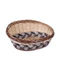 CESTO VIMINI ECORATTAN OVALE NAT/MARR.45X38X12/22 MADE IN CHINA