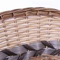 CESTO VIMINI ECORATTAN OVALE NAT/MARR.45X38X12/22 MADE IN CHINA