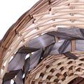 CESTO VIMINI ECORATTAN OVALE NAT/MARR.45X38X12/22 MADE IN CHINA