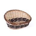 CESTO VIMINI ECORATTAN OVALE NAT/MARR.38X31X9/20 MADE IN CHINA