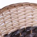 CESTO VIMINI ECORATTAN OVALE NAT/MARR.38X31X9/20 MADE IN CHINA