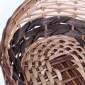 CESTO VIMINI ECORATTAN OVALE NAT/MARR.38X31X9/20 MADE IN CHINA