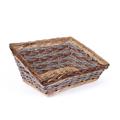 CESTO VIMINI ECORATTAN RETT. NAT/MARR.43X34X10/20 MADE IN CHINA