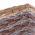CESTO VIMINI ECORATTAN RETT. NAT/MARR.43X34X10/20 MADE IN CHINA