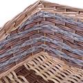 CESTO VIMINI ECORATTAN RETT. NAT/MARR.43X34X10/20 MADE IN CHINA