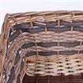 CESTO VIMINI ECORATTAN RETT. NAT/MARR.35X27X9/18 MADE IN CHINA