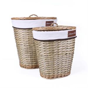 PORTABIANCHERIA VIMINI OVALE FOD. 45X35H53 S2 MADE IN CHINA