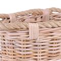 CESTO OVALE GIUNCO NATURALE MAN.CORDA  38X25H20 MADE INDONESIA