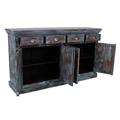 CREDENZA TEAK ANTICATA 3A 3C 160X40H90 MADE IN INDIA