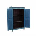 ARMADIO TEAK AZURRO 2A 90X45H142 MADE IN INDIA