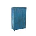 ARMADIO TEAK AZURRO 2A 90X45H142 MADE IN INDIA