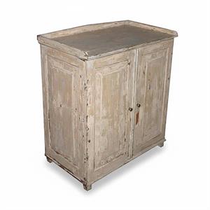 CRENDENZA TEAK SBIANCATA 2A 88X50H92 MADE IN INDIA