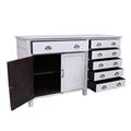 CRENDENZA TEAK SBIANCATA 2A 5C 152X59H88 MADE IN INDIA