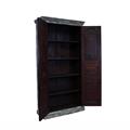 ARMADIO TEAK AZURRO ANTICATO 2A 110X45H217 MADE IN INDIA