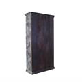 ARMADIO TEAK AZURRO ANTICATO 2A 110X45H217 MADE IN INDIA