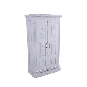 ARMADIO TEAK BIANCO 2A 80X44H150 MADE IN INDIA