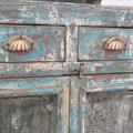 CREDENZA TEAK AZURRA ANTICATA 2A 2C 60X38H135 MADE IN INDIA