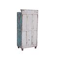 CREDENZA TEAK AZURRA ANTICATA 2A 2C 60X38H135 MADE IN INDIA