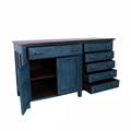 CREDENZA TEAK BLUE 2A 6C 153X57H87 MADE IN INDIA
