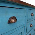 CREDENZA TEACK TURCHESE 2A 6C  153X57H87 MADE IN INDIA