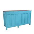 CREDENZA TEACK TURCHESE 2A 6C  153X57H87 MADE IN INDIA