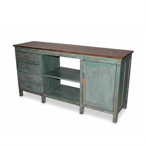 CREDENZA TEAK GRIGIA 2A 4C 183X54H91 MADE IN INDIA