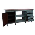 CREDENZA TEAK GRIGIA 2A 4C 183X54H91 MADE IN INDIA