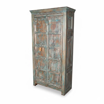 ARMADIO TEAK ANTICATO 2A 100X43H191 MADE IN INDIA