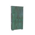 ARMADIO TEAK ANTICATO 2A 100X43H191 MADE IN INDIA