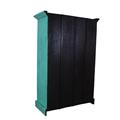 ARMADIO TEAK VERDE ANTICATO 2A 120X50H179 MADE IN INDIA