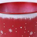 Portavaso in metallo rosso - Paesaggio Natale - Ø17H15