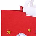 Borsa in panno rosso 2 man. -Cavallino Merry Christmas- 34X20H26