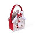 Borsina in feltro -Casa Babbo Natale- 17X9H19