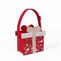 Borsina in feltro rosso - Pacco Dono - 12X7H12