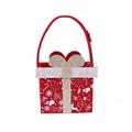 Borsina in feltro rosso - Pacco Dono - 12X7H12