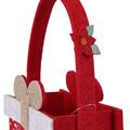 Borsina in feltro rosso - Pacco Dono - 12X7H12
