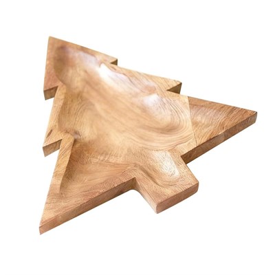 Vassoio rubberwood albero di natale 30x22x1,5