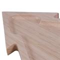 Vassoio rubberwood albero di natale 30x22x1,5