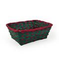 Vaschetta bamboo rossa verde 36x30h14