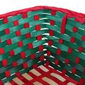 Vaschetta bamboo rossa verde 36x30h14